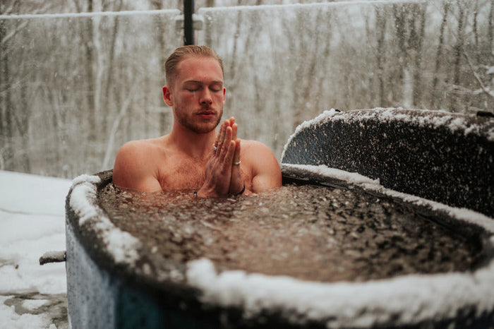 Man in Ice Bath