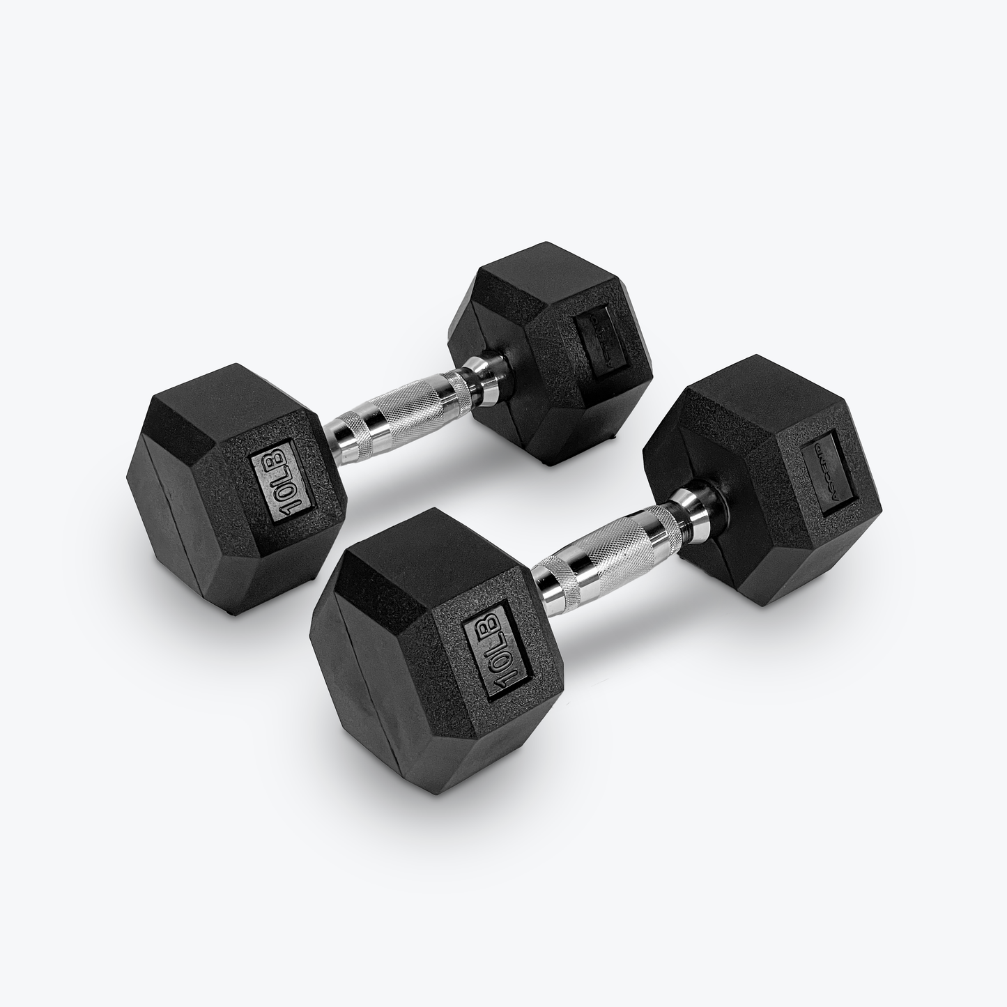 Ascend Rubber Hex Dumbbells - Pairs (5 to 80 lb)