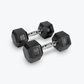 Ascend Rubber Hex Dumbbells - Pairs (5 to 80 lb)