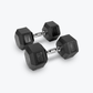 Ascend Rubber Hex Dumbbells - Pairs (5 to 80 lb)
