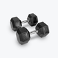 Ascend Rubber Hex Dumbbells - Pairs (5 to 80 lb)