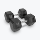Ascend Rubber Hex Dumbbells - Pairs (5 to 80 lb)