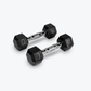 Ascend Rubber Hex Dumbbells - Pairs (5 to 80 lb)