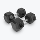 Ascend Rubber Hex Dumbbells - Pairs (5 to 80 lb)