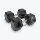 Ascend Rubber Hex Dumbbells - Pairs (5 to 80 lb)