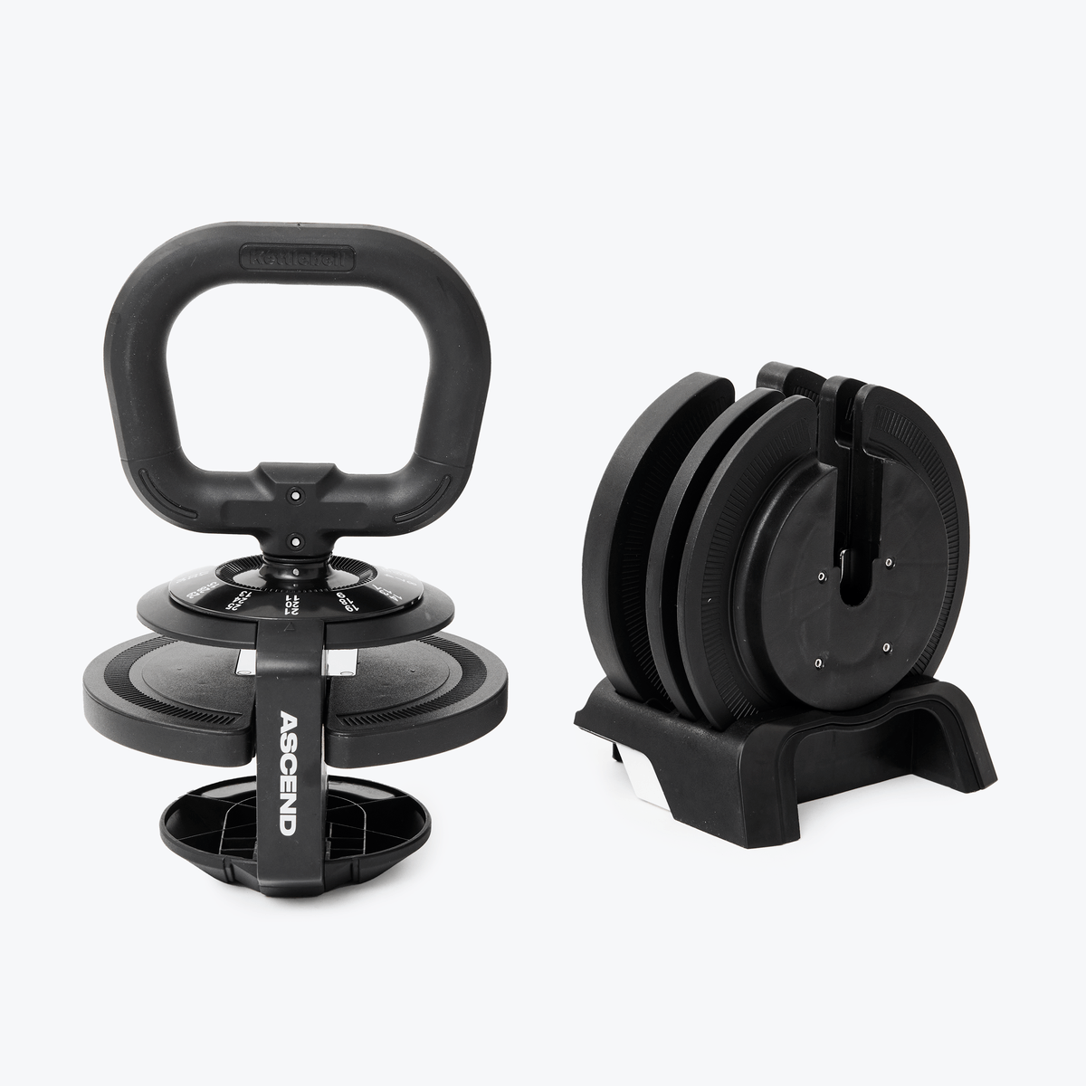 Bundle:  Ascend 3-in-1 Adjustable Dumbbells (7 to 52.5 lb) & Bench