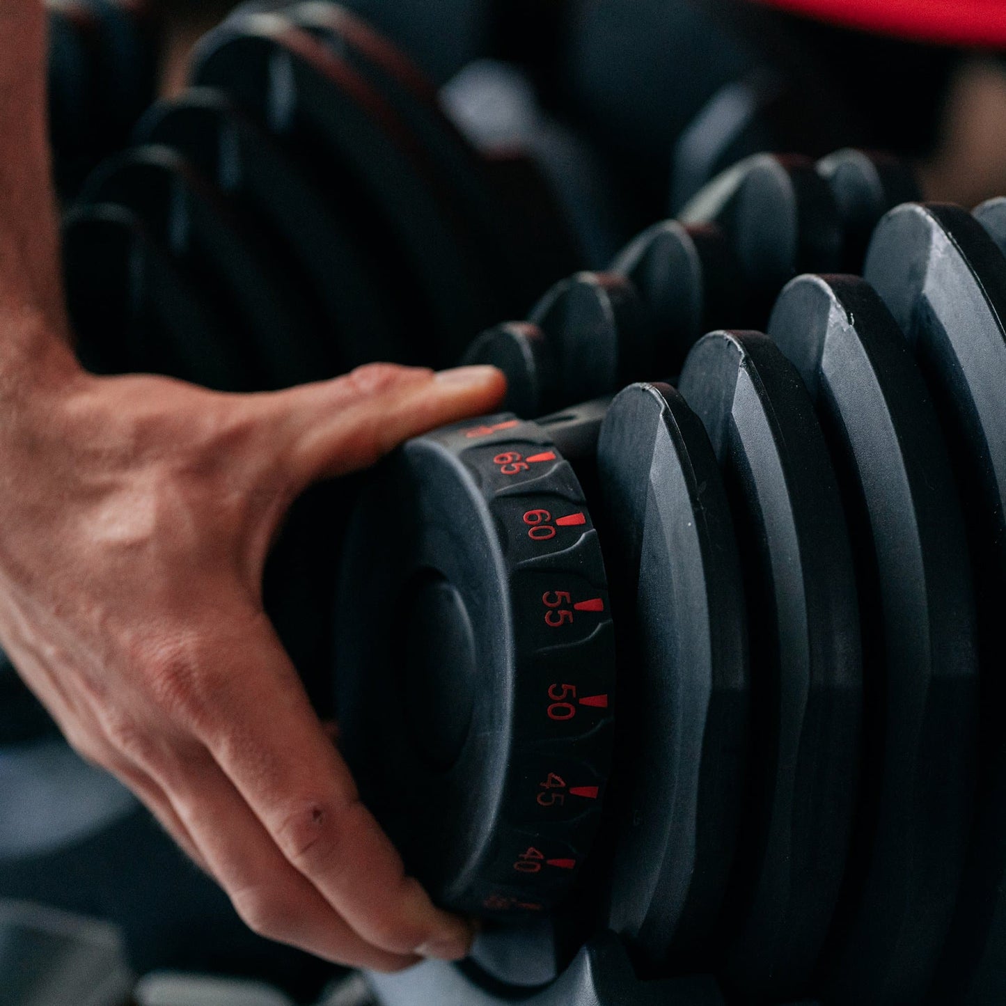 Set of 2 Adjustable Dumbbells (10 to 90 lb)