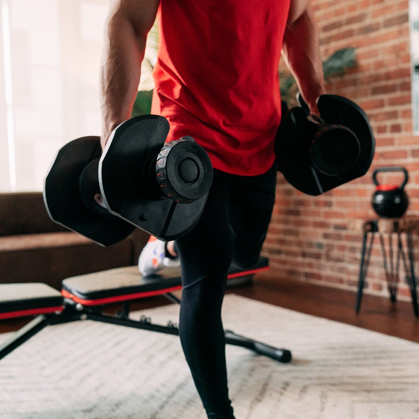 Set of 2 Adjustable Dumbbells (10 to 90 lb)